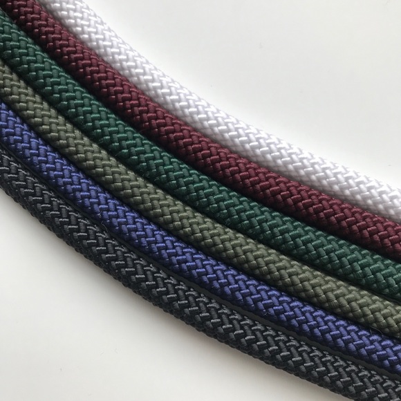 Olive green rope necklace - Multiple ways to wear - Picture 14 of 14